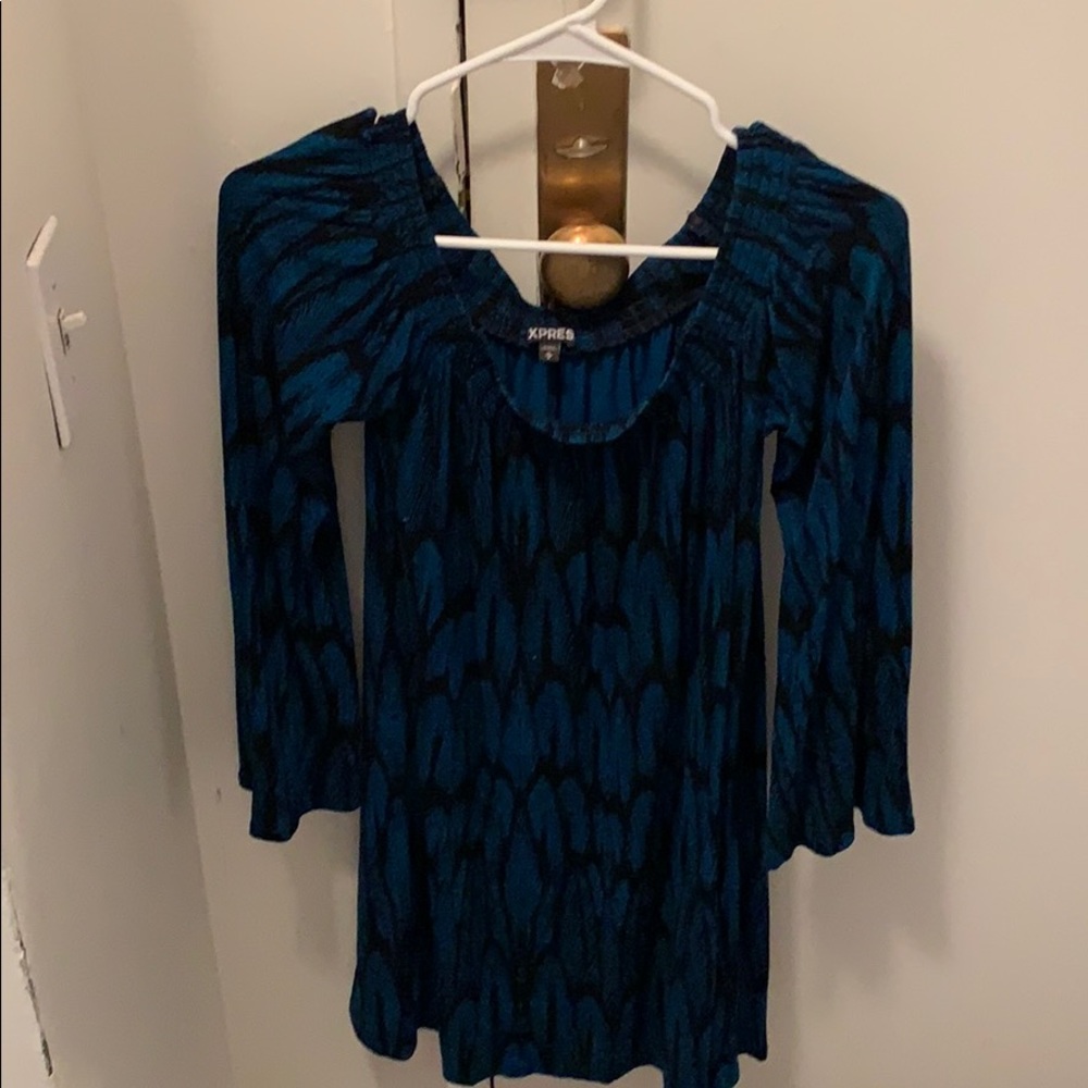 Blue Peacock Tunic
